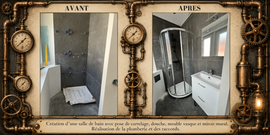 Rénovation complète de salle de bain