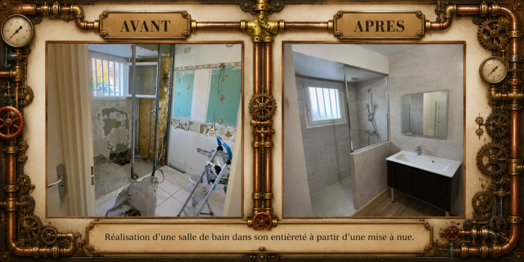 Rénovation salle de bain avec douche à l'italienne à Saint-Paul-lès-Dax